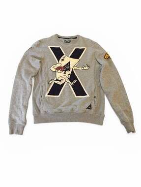 Vintage 10.Deep Victory Wildcards Ace Mascot Crewneck Sweatshirt Gray Small